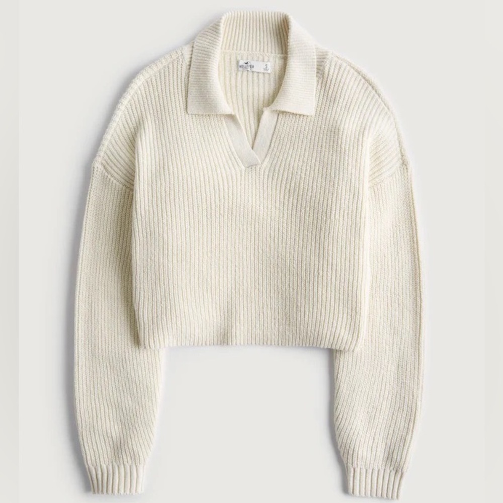 Hollister Easy Long Sleeve Sweater Polo